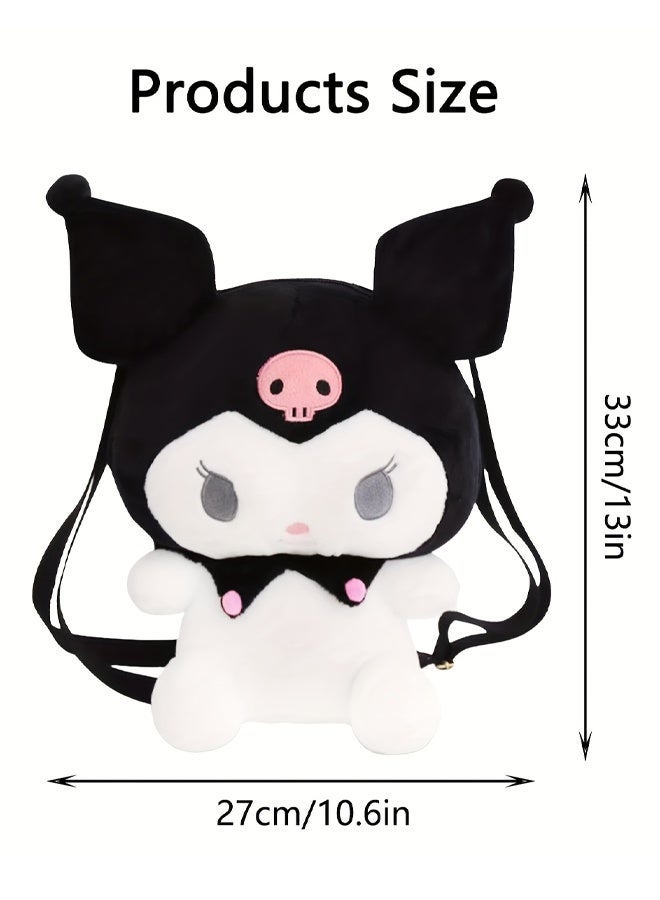 Adorable Cartoon Plush Doll 33cm Super Soft Fluffy Stuffed Toy, Lovely Anime Character Plush Figure Gift for Kuromi Collectors, Anime Fans, Little Girls & Boys, Premium Comfort Plush Decor Companion Toy, Safe Plush Gift Suitable for Kids Ages 6 and Up, Perfect for Bedroom Decor, Birthday Presents & Holiday Surprise Gifts - Image 2