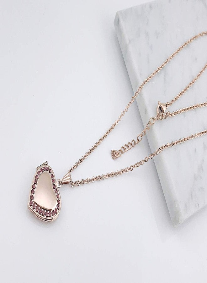 YOUFENG Love Heart Locket Necklace Holds Pictures Small Photo Lockets - Image 3