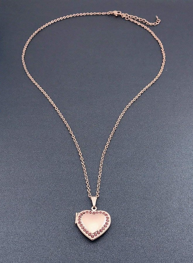 YOUFENG Love Heart Locket Necklace Holds Pictures Small Photo Lockets - Image 5
