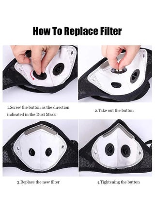 Reusable Face Mask - Dustproof, Anti-Pollution Sports Mask for Motorcycling, Woodworking, Cycling, Running, Bicycle and Outdoor Activities - view 2
