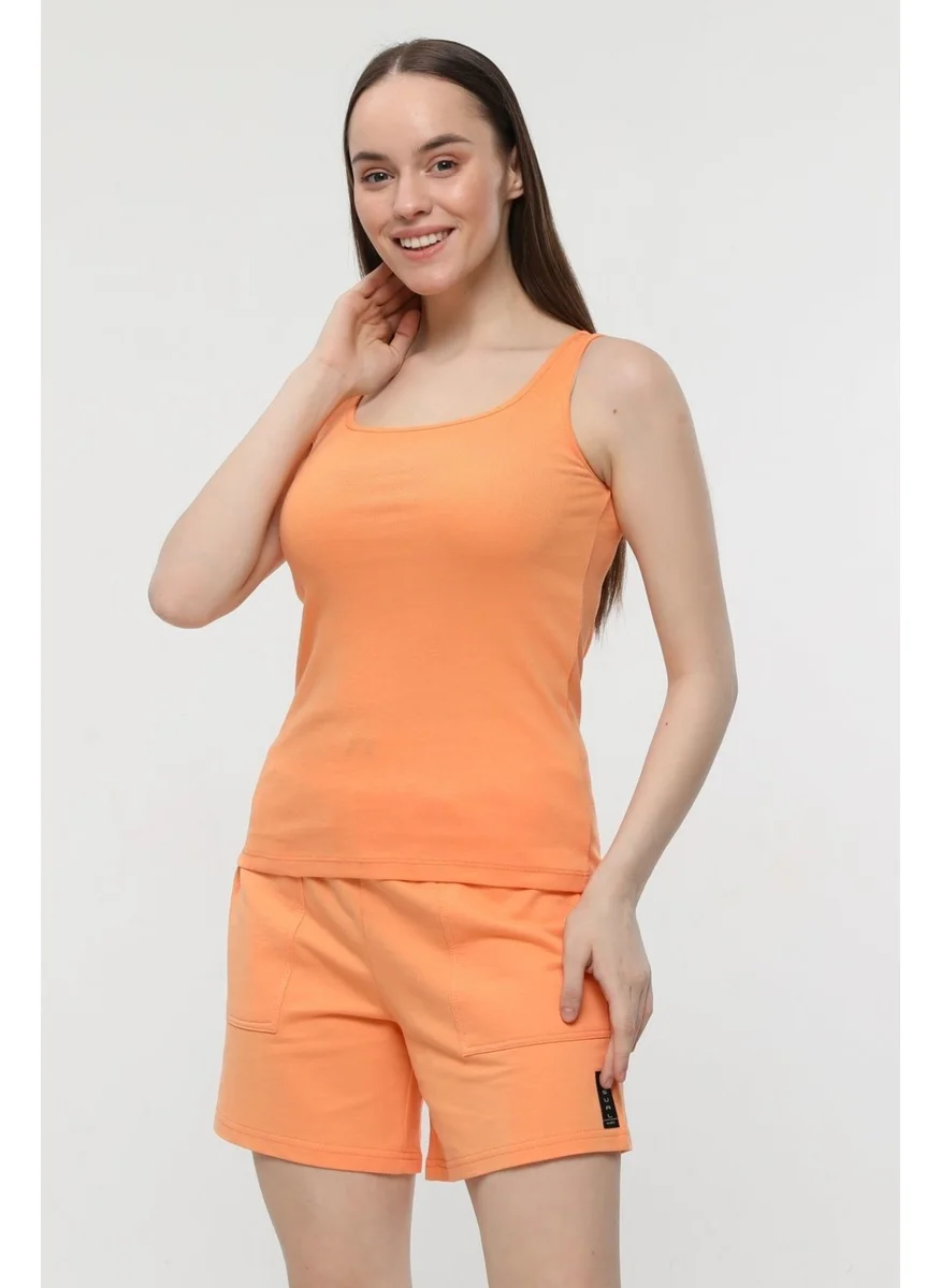 Defy'S Women's Wide Strap T-Shirt Orange - M