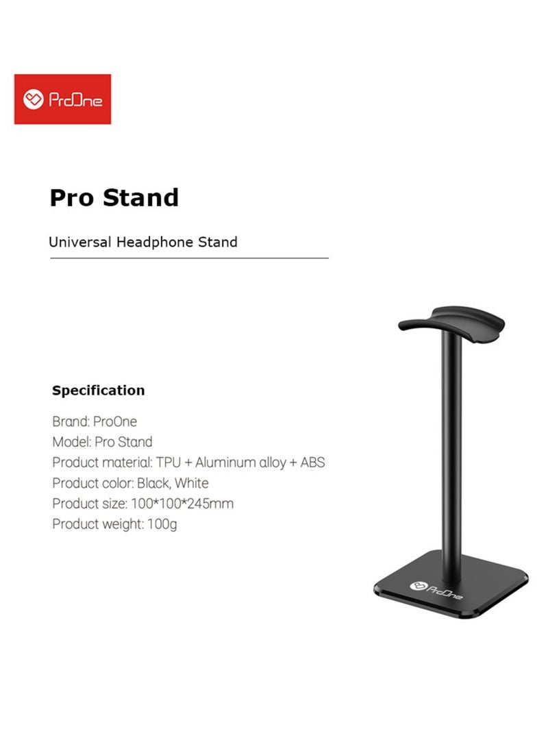 ProOne - ProOne Universal Headphone Stand with Sturdy Arc Support and Broad Base - Protective Earphone Holder in Lightweight and Sleek Design - Image 1