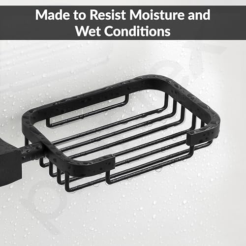 Plantex Space Aluminum Soap Holder for Bathroom Wall/Soap Stand/Soap Dish/Soap Dish Holder for Bathroom Accessories (Black) - Image 5