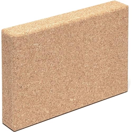 Go4Cork Cork Slim Yoga Block for Yoga, Pilates & Meditation | Non-Slip, Hypoallergenic, Sustainable, Non-Toxic Yoga Block - Image 1