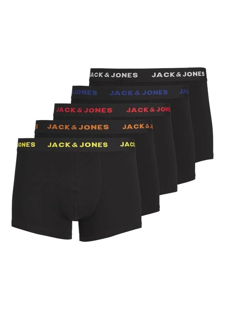 JACK & JONES 5 Pack Jacblack Assorted Trunks