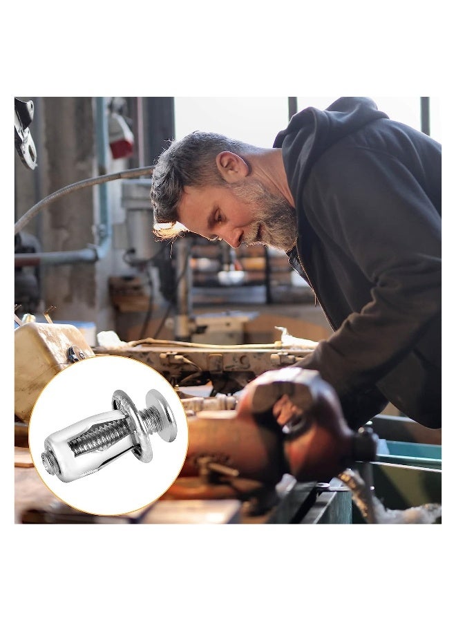 مكسرات جاك بتل مكسرات، مكسرات إدراج بتل، دبل مع مسامير للتجميع لجدار معدني مجوف بسماكة 0-5 ملم، ورقة بلاستيكية مجوفة، 8 مم * 16 مم (30 قطعة) - Image 3