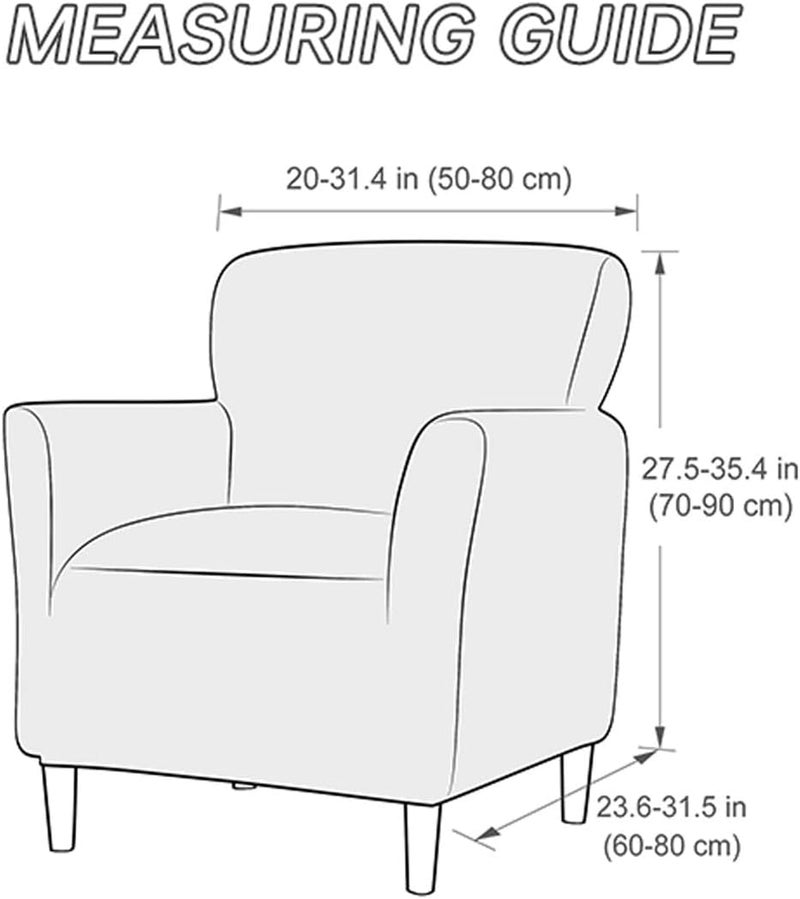 SONNACH Stretch Chair Covers with Arms 1-Piece Banquet Armchair Slipcover Velvet Mid Century Modern Armchair Slipcover Anti-Slip Furniture Protector for Living Room Friendly for Kids Pets (Black) - Image 3