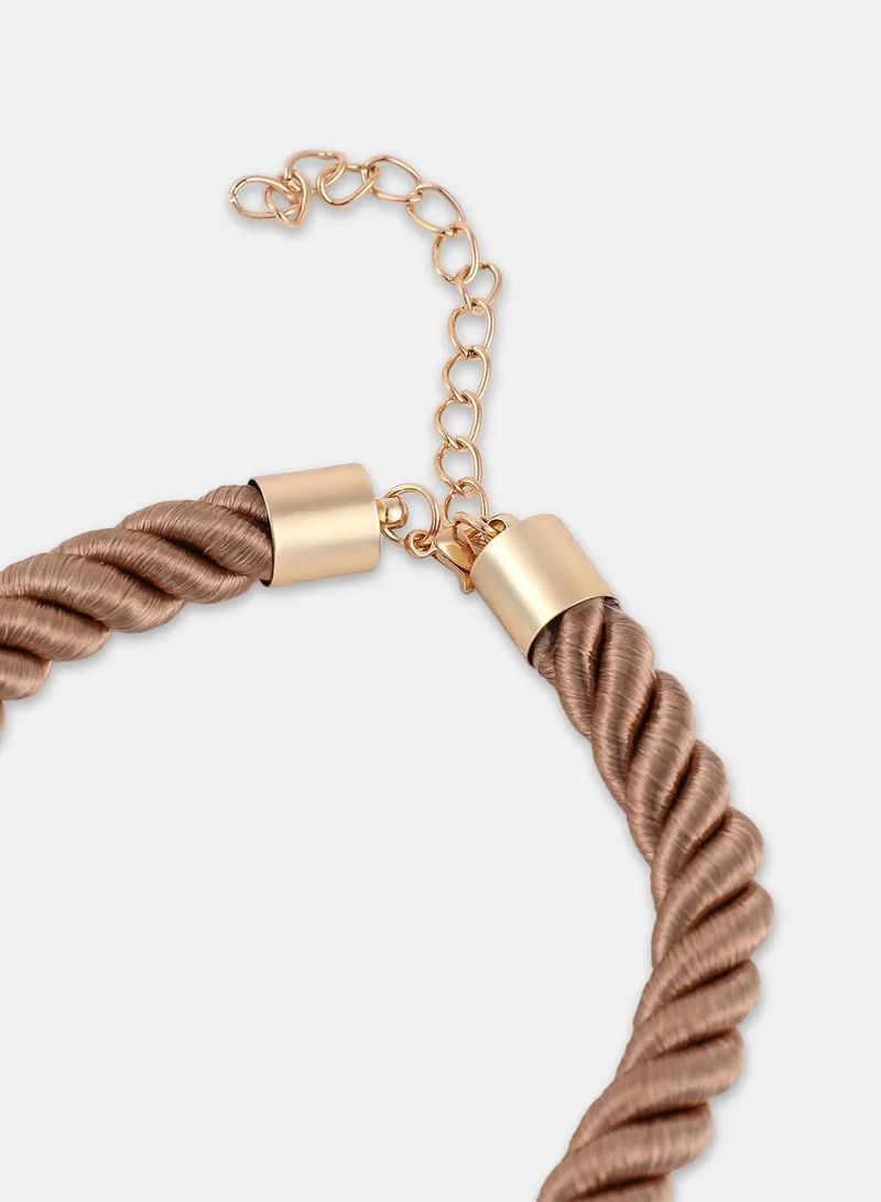 SOHI Coquillage Rope Artificial Pendant Necklace Jewellery