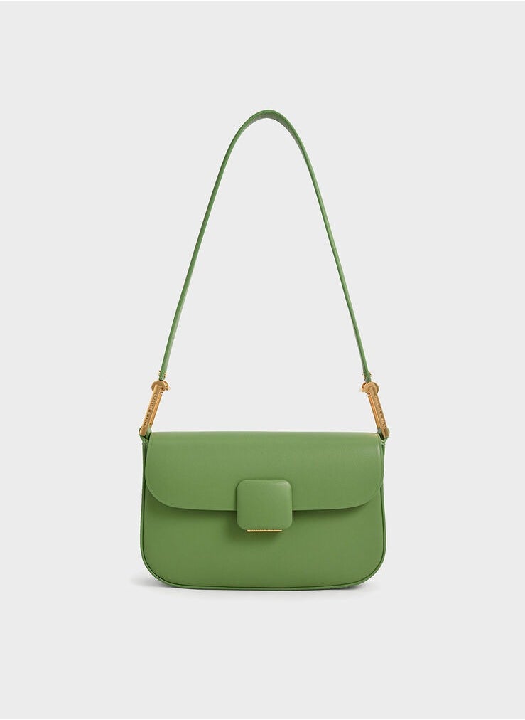 Charles & Keith Koa Square Push-Lock Shoulder Bag  - Image 1