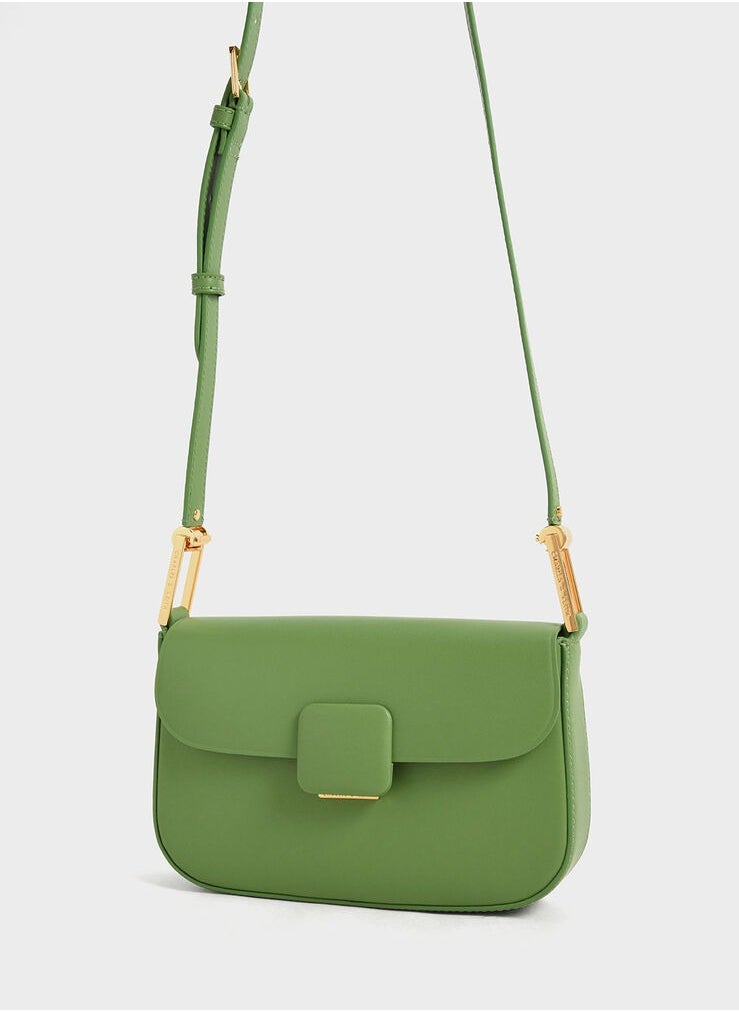 Charles & Keith Koa Square Push-Lock Shoulder Bag  - Image 3