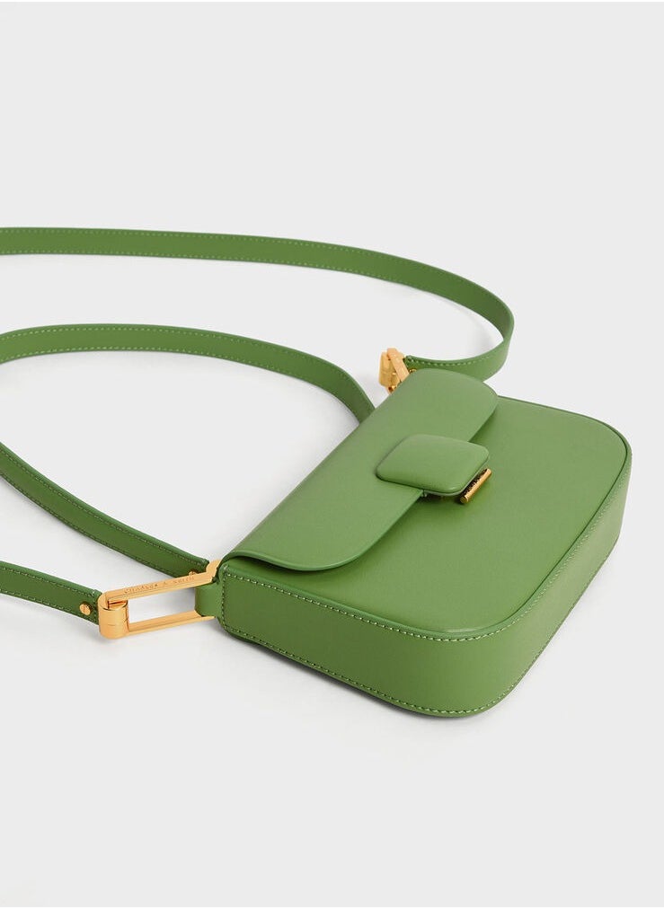 Charles & Keith Koa Square Push-Lock Shoulder Bag  - Image 4