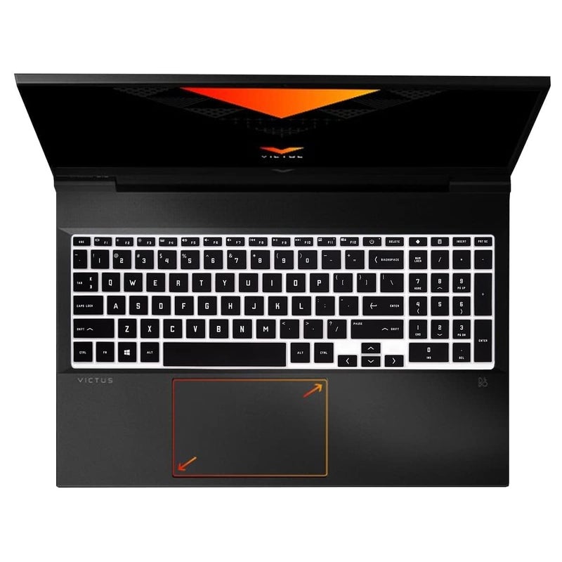 FACTOTECH Premium Silicone Skin Keyboard Cover Protector Compatible for HP Victus 15.6 inch FHD Gaming Laptop (Model-2022) 15-FB and 15-FA Series -Black - Image 5