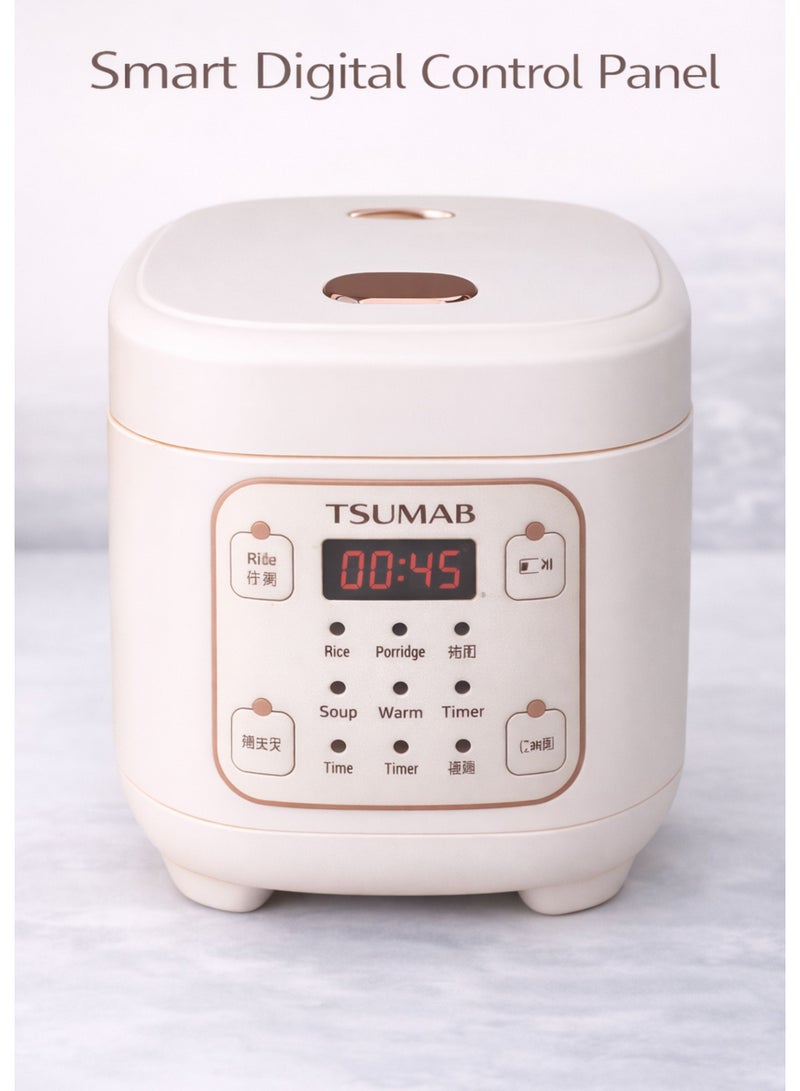 تسوماب قدر طبخ الأرز الذكي الرقمي من TSUMAB – طباخ كهربائي متعدد الاستخدامات بتشغيل بلمسة واحدة - Image 3