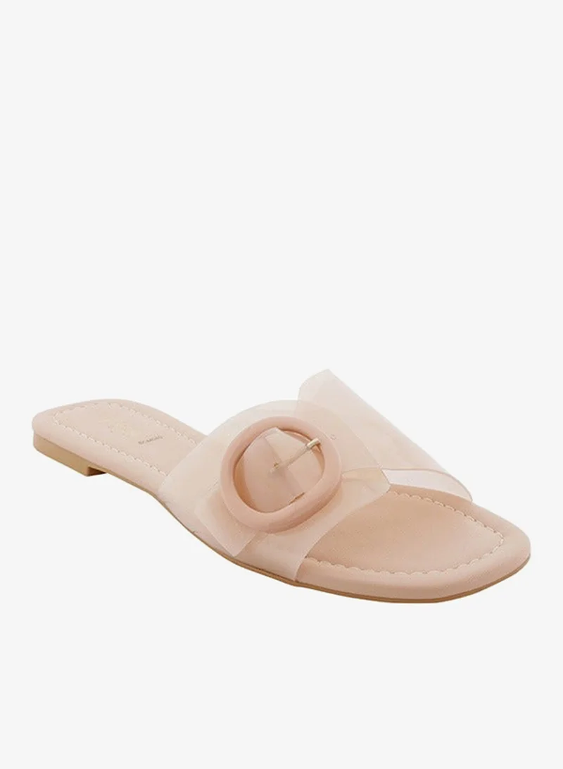 فايور صنادل أنيقة مزينة بإبزيم