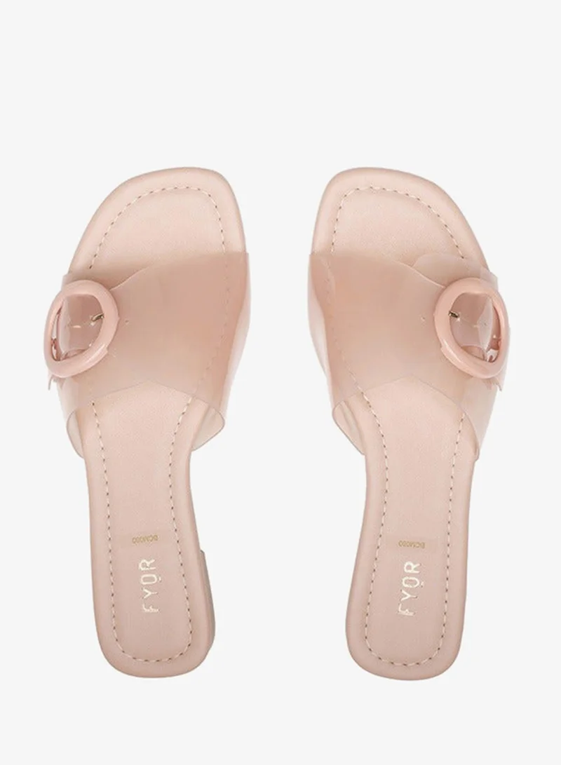 Fyor  Elegant Buckle-Detail Slide Sandals BCM 080 for Women | Best Price UAE