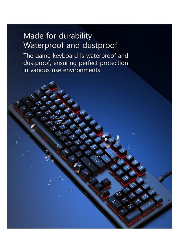 CHOETECH - Choetech Mechanical Gaming Keyboard - Black - Image 1