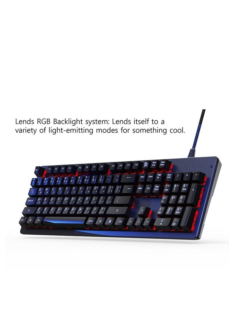 CHOETECH - Choetech Mechanical Gaming Keyboard - Black - Image 1