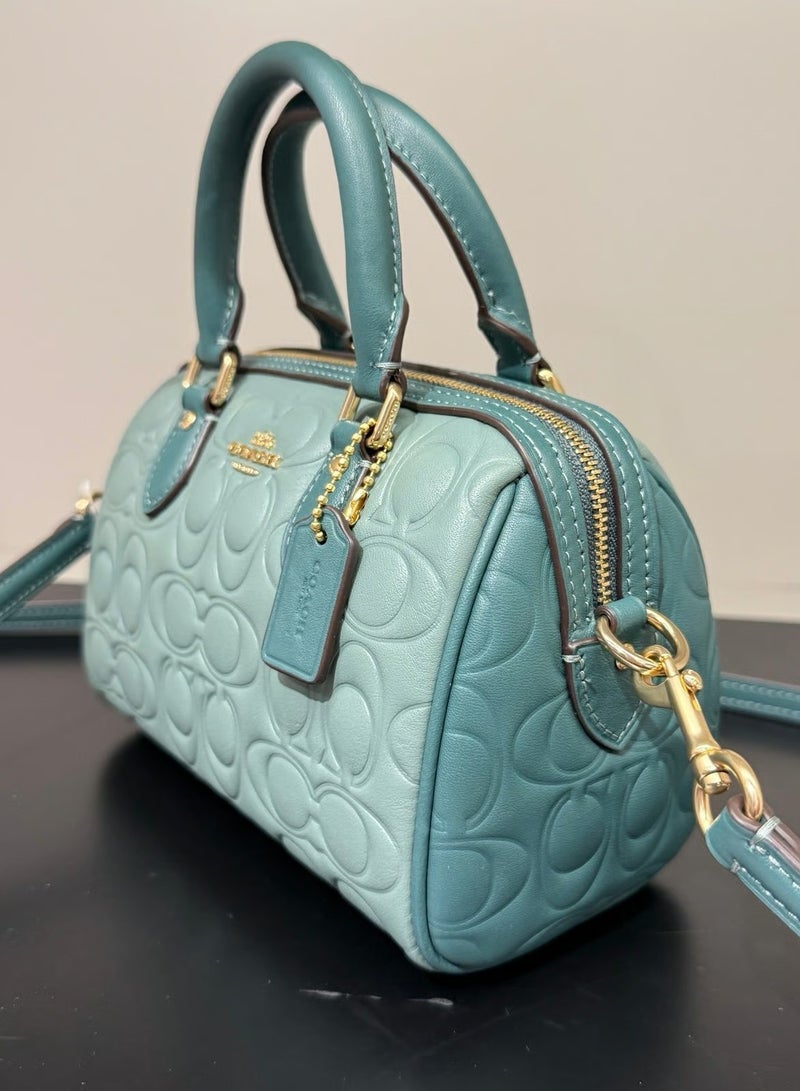 coachoutlet Mini Rowan Crossbody Bag In Blocked Signature Leather - Image 2