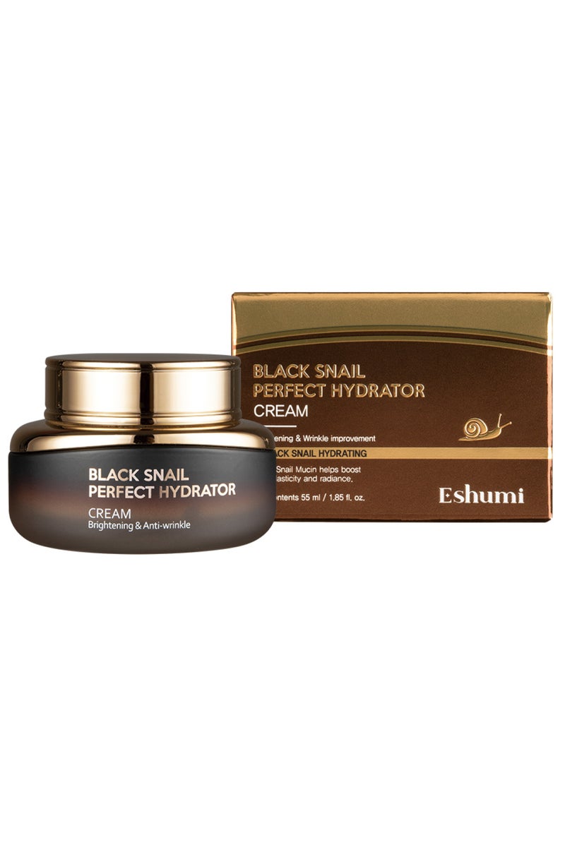 ESHUMI Black Snail Perfect Hydrator Cream 55ml for skin elasticity, maintain moisture, bright and healthy skin - Image 3