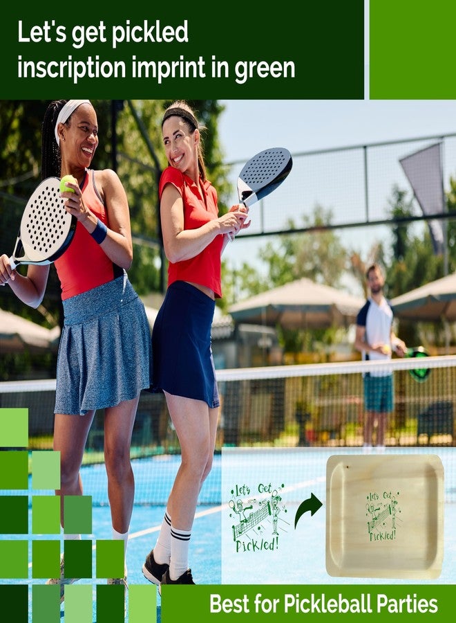 Perfectware أطباق بيسبول خشبية 10 بوصة من بيرفكت وير - طباعة خضراء - 25 قطعة - Image 4