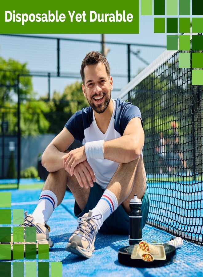 Perfectware أطباق بيسبول خشبية 10 بوصة من بيرفكت وير - طباعة خضراء - 25 قطعة - Image 3