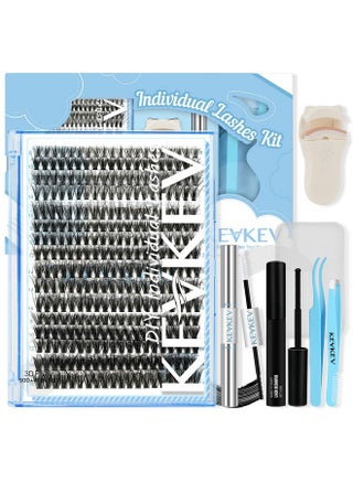 KevKev Lash Clusters Kit 3D Fluffy Cluster Lashes 30D+40D+50D 320 Pcs DIY Lash Extensions Eyelash Clusters GLue Individual Lashes Remover Cluster Thin Band & Soft (Fluffy 30D+40D+50D Kit,8-16mix) - pzsku/ZF3EB2C31D255AD536C75Z/45/1745928476/a29533ec-5f1a-4ee8-a2a6-1c57d5719f31