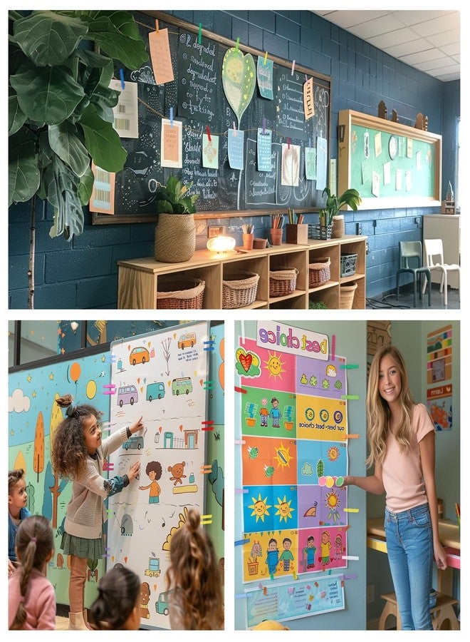 WAENLIR Colored Clothes pins 12 Color, Colorful ClothesPins Wooden Clips for Photos Pictures Decorative Crafts, Decoration clothespins Clothing Hanging clothespins 2.9inch 50PCS (Rainbow Colors) - Image 3