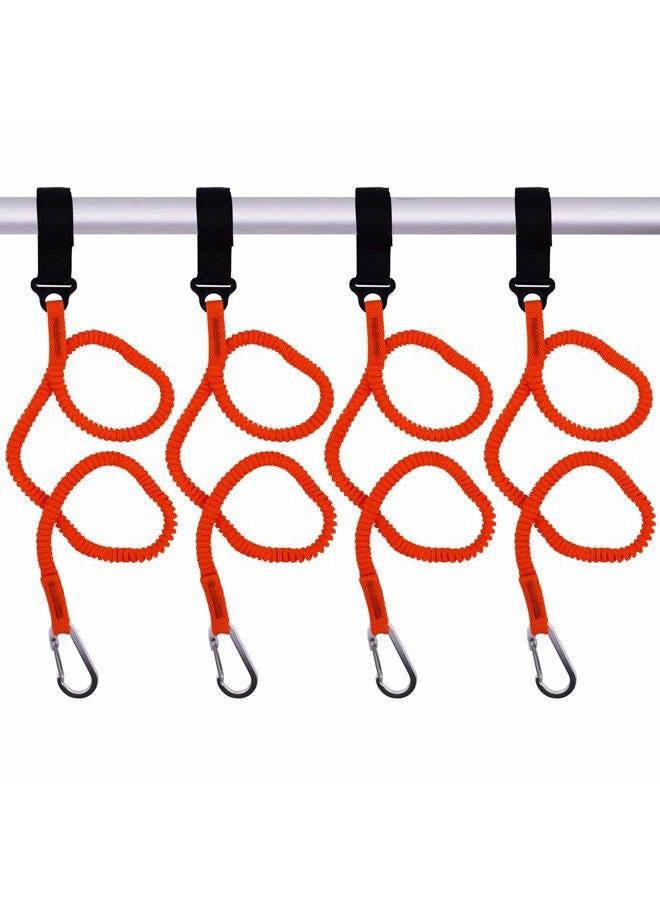 YYST Orange Paddle Leash Paddle Holder Tool Lanyard - No Paddle (Orange X 4 Pack) - Image 1