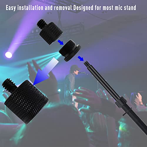 ZTEOFO 4 Pieces Mic Screw Adapter, 5/8 Female to 3/8 Male and 3/8 Female to 5/8 Male, 5/8 Female to 1/4 Male and 1/4 Female to 5/8 Male, Mic Thread Adapter, Microphone Adapter - Image 5