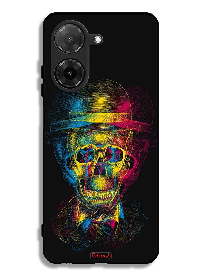 Tolwak Xiaomi Redmi A5 4G Protective Case Cover Skull Colorful Hat Fantasy Art - Image 1