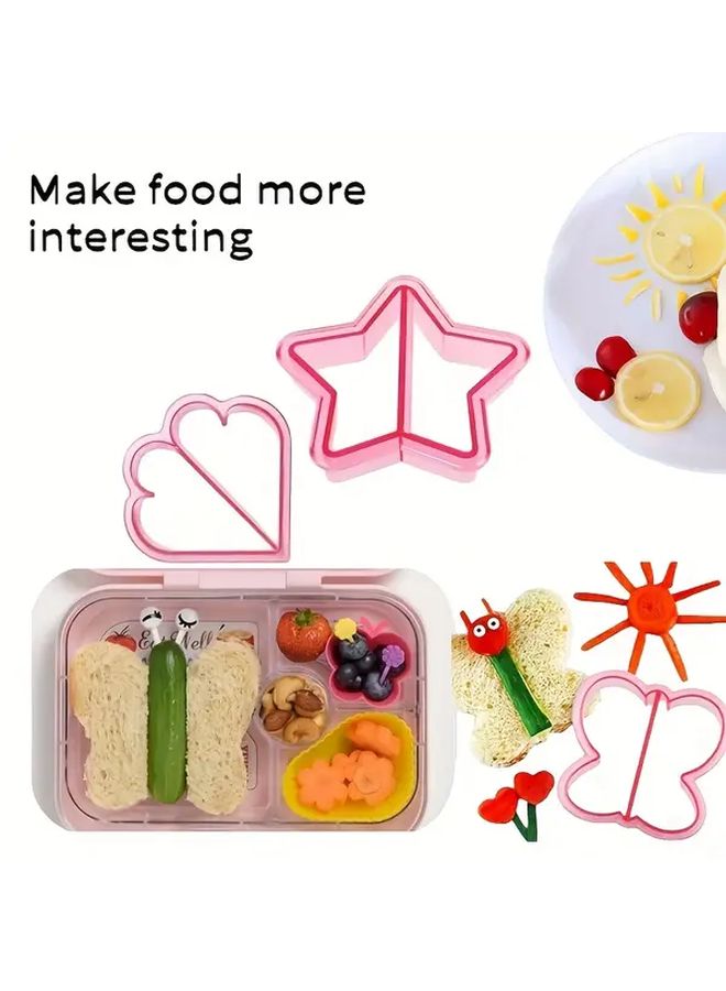 Square Pink Bread Shaping Mold for Sandwich Toast And Bento Cake Cutter - Image 1