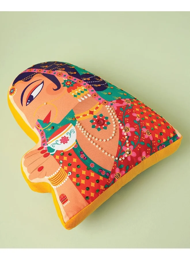 Chumbak Royal Rani Shape Cushion