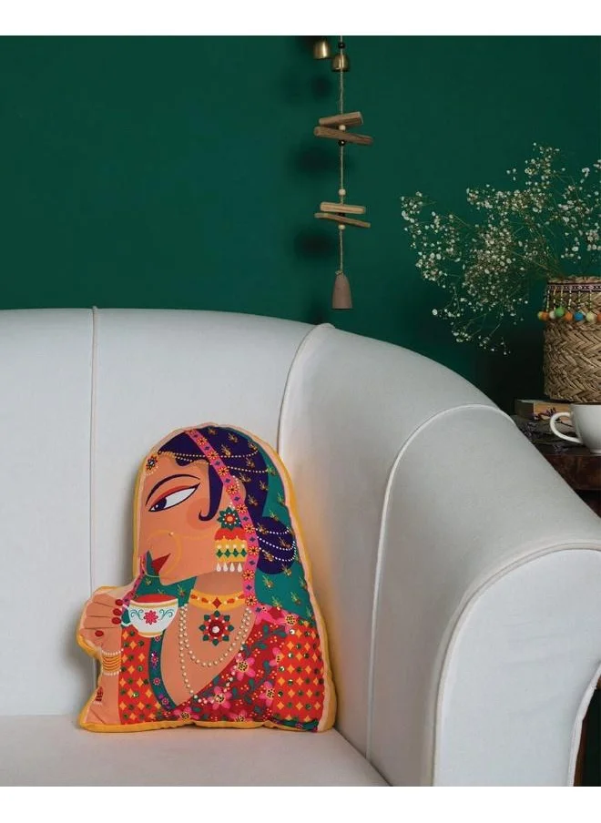 Chumbak Royal Rani Shape Cushion