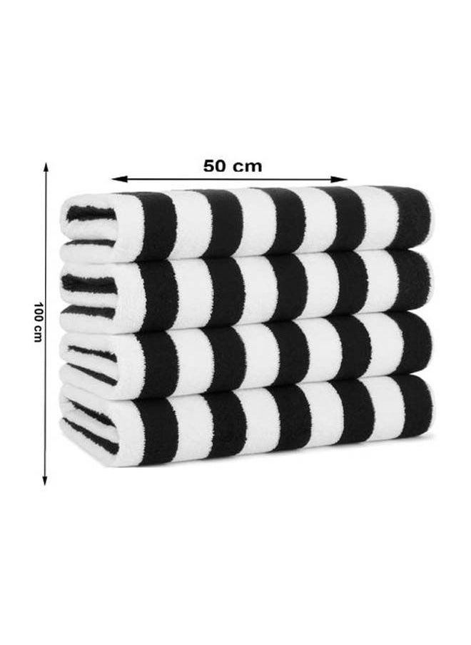 Signoola 4 Kids Beach towels 50 x 100 cm Black Stripes, 100% cotton. 