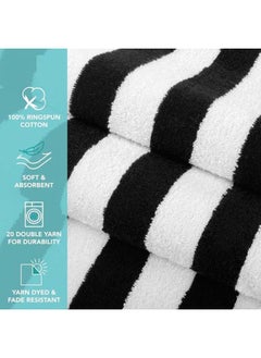 Signoola 4 Kids Beach towels 50 x 100 cm Black Stripes, 100% cotton. - pzsku/ZF3EBAB65AF9383FB2B03Z/45/_/1717315282/b864a7cc-ea3c-4130-9faa-bc16f2c19471