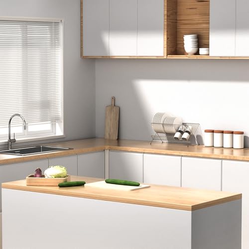 Qianglive White Contact Paper Solid White Peel and Stick Wallpaper 17.3"x120" Matte Self Adhesive Waterproof Vinyl Roll for Bathroom Kitchen Backsplash Cabinets Shelf Liners Drawers - Image 2