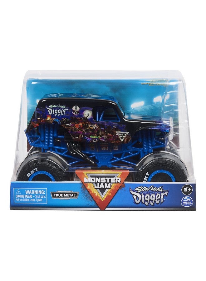 سبن ماستر Monster Jam، شاحنة Monster Truck Son-Uva Digger الرسمية، مركبة مصبوبة من قوالب لهواة التجميع، بمقياس 1:24 - Image 1