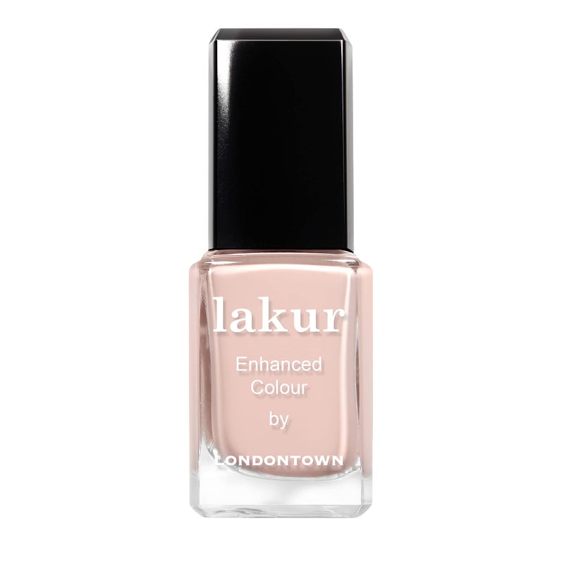 LONDONTOWN lakur Nail Polish - Chip-Resistant, Non-Toxic, Conditions & Hydrates Nails | Glossy Pink Beige, Uncovered, .40 fl oz - Image 1