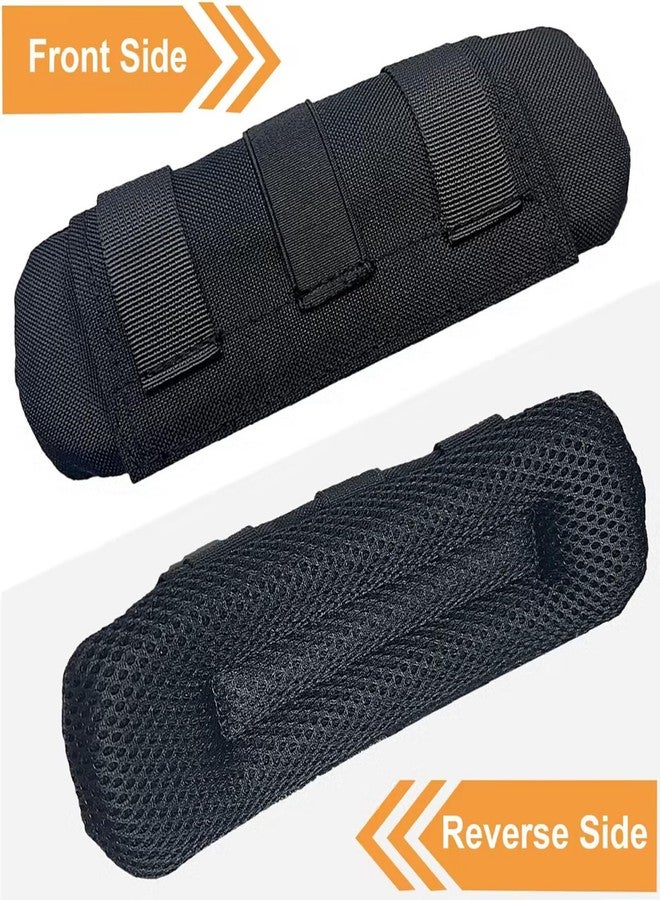 PQEUGOA 2 Pack Shoulder Strap Pad Backpack Strap Pads Tactical Vest Shoulder Pad Guitar Pad Width Up to 3.1" Compatible with Tactical Vest Tactical Sling Bag Black - Image 4