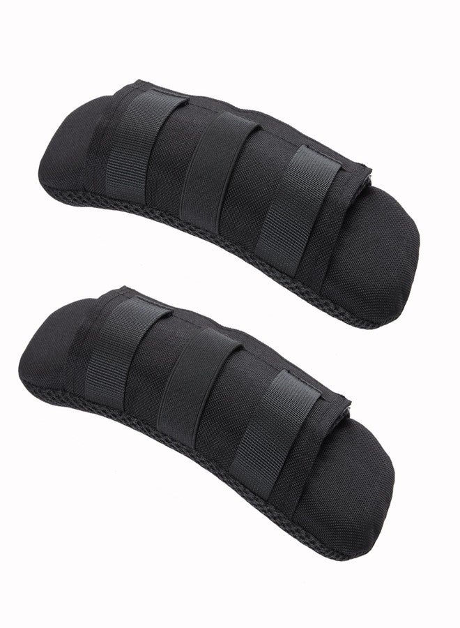 PQEUGOA 2 Pack Shoulder Strap Pad Backpack Strap Pads Tactical Vest Shoulder Pad Guitar Pad Width Up to 3.1" Compatible with Tactical Vest Tactical Sling Bag Black - Image 1