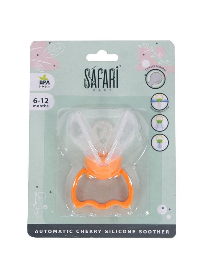 Safari Safari Baby Automatic Cherry Silicone Soother 6-12 M  - Image 1