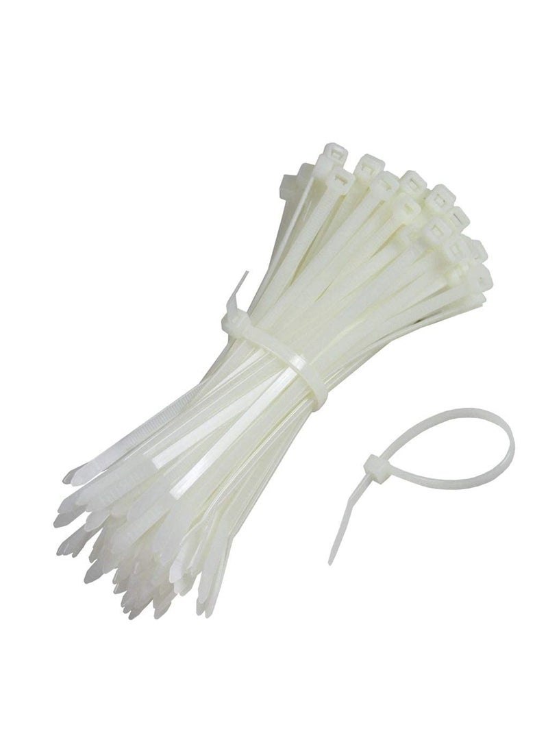 Generic Inspiretech Quick Tie Cable Ties 150 300 mm Nylon Zip Wire Organizer Self Locking Tie White100 Pieces 200 mm 787 Inch  - Image 1