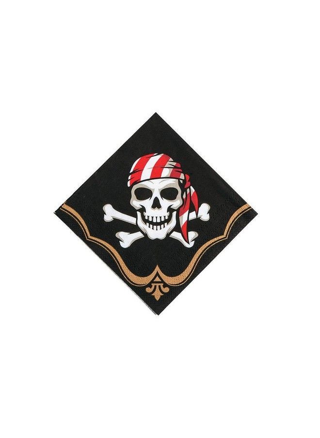 Fun Express Pirate Beverage Napkins (16Pc) For Birthday Party Supplies Print Tableware Print Napkins Birthday 16 Pieces  - Image 2