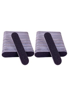 GigaGround Small Nail Files Bulk (50 Pcs), 3.6 Inches Emery Board Nail File For Acrylic And Natural Nails, 100/180 Grit Double Sided Fingernail Filer Pack Mini Professional Filers Manicure Pedicure Set  - Image 1