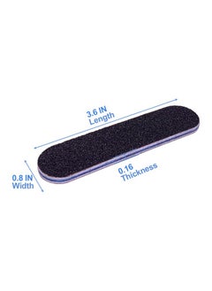 GigaGround Small Nail Files Bulk (50 Pcs), 3.6 Inches Emery Board Nail File For Acrylic And Natural Nails, 100/180 Grit Double Sided Fingernail Filer Pack Mini Professional Filers Manicure Pedicure Set  - Image 5