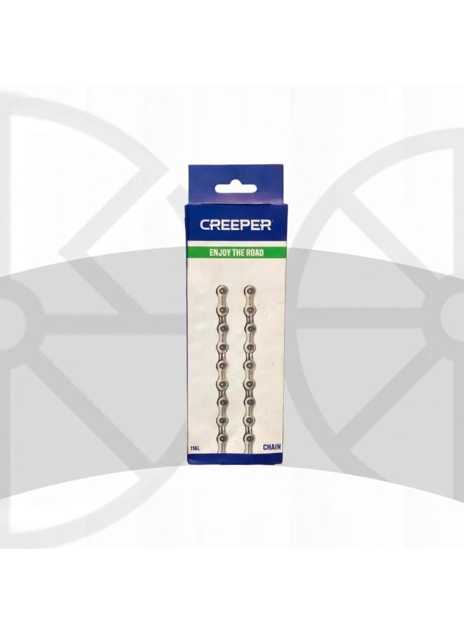 جنزير دراجة هوائية CREEPER 7 و8 سرعات للدراجات الجبلية والمدينة، تعشيق سلس ووصلات متينة