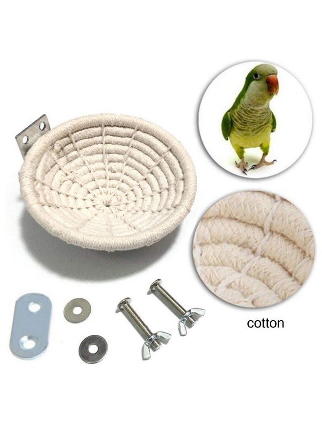 Hamiledyi Handmade Cotton Rope Nest Parakeet Bed Breeding Nest Small Parrot Cage Hatching Nesting for Cockatiel Canary Lovebird Finch and Other Small Birds - Image 4