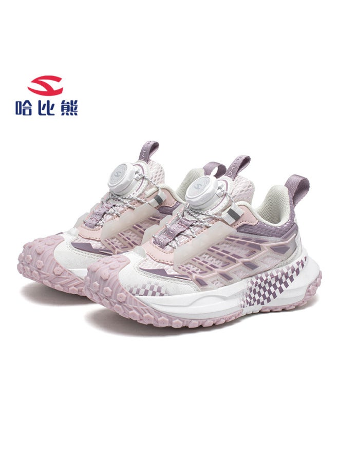 Habib Bear Double Net Spring Rotating Button Girls Sneaker Boys Wear-resistant Tire Bottom Casual Shoes A Generation Of Hair