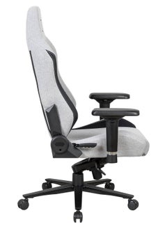 نافو كرسي ألعاب Navodesk Apex Core، نسيج ناعم، وسائد أسفل الظهر والرقبة لدعم إضافي، مساند ذراع رباعية الأبعاد، هيدروليكي من الفئة 4 مع قاعدة عجلات 5 نجوم، آلية إمالة بزاوية 90-135 درجة، رمادي | APEXCR-SK-GY  - Image 5