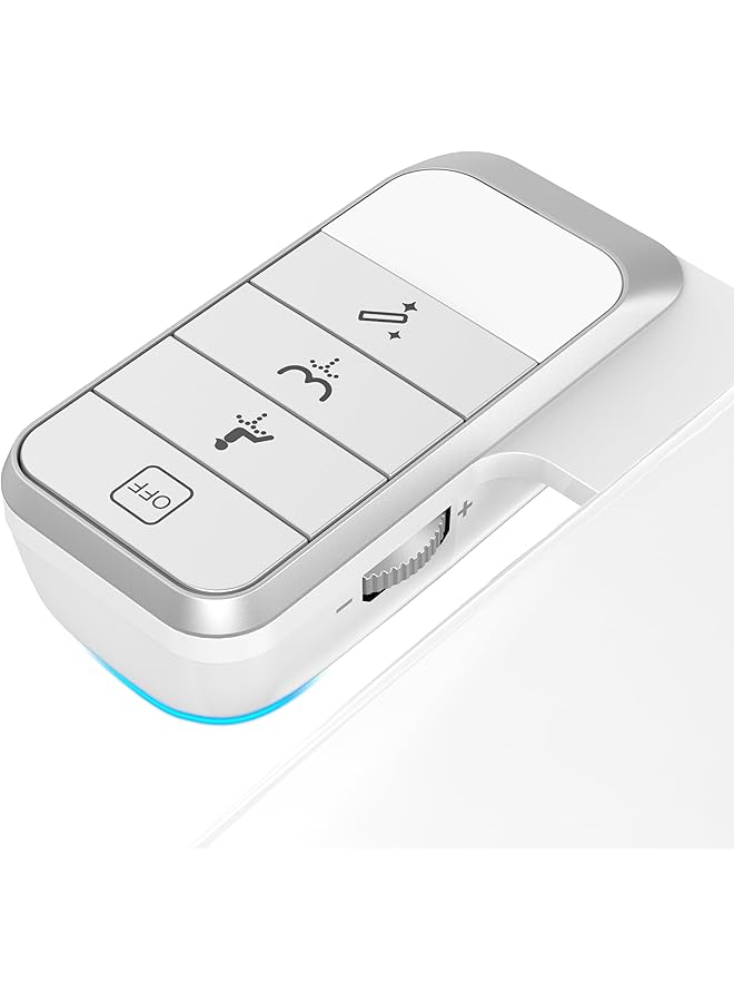 The Bros ملحق بيديه الإخوة للمرحاض بيديه فائق النحافة للمرحاض الحالي، مقعد مرحاض بيديه غير كهربائي مع فوهات قابلة للسحب للتنظيف الذاتي، بيديه للمرحاض، تركيب سريع وسهل - Image 1